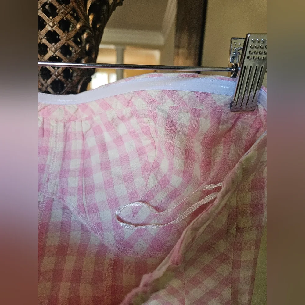 NWOT Free People Pink/White Gingham Bustiet Strapless Top - Picture 14 of 16